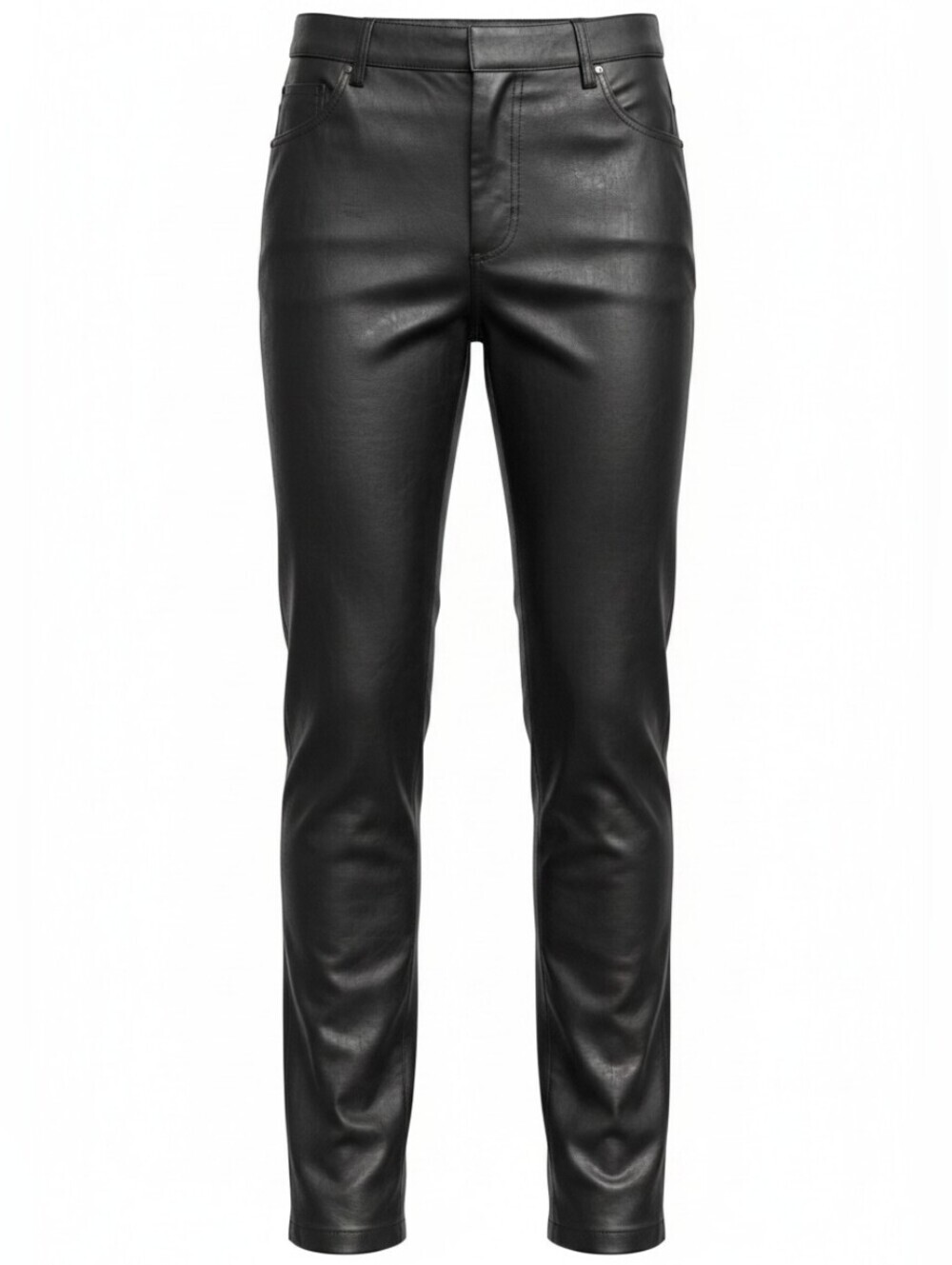 Pier Antonio Gaspari Vegan Leather Straight-Leg Pants EU 46 / US 10 NWT